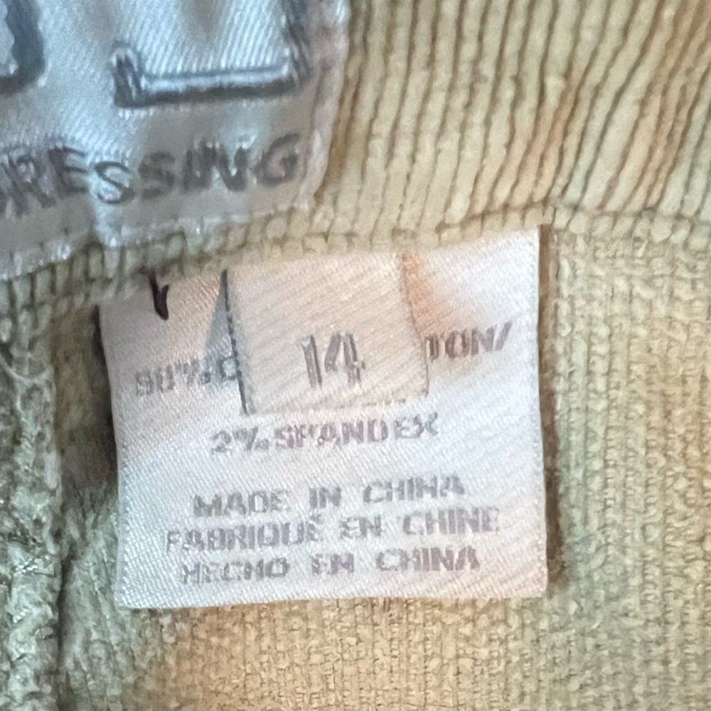 French Dressing - FDJ Women's Boot Cut Corduroy Pants - Olive - Picture 4 of 4